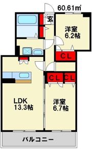 ディナスティVIIの間取り画像