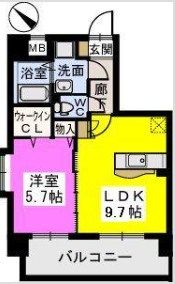 ピュア博多駅南弐番館の間取り画像