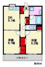 LUCIS高宮の間取り画像