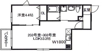 アコルト箱崎の間取り画像
