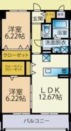 ベルポスト博多の間取り画像