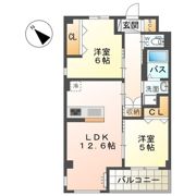 サンライズ小田部の間取り画像
