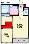 リアンレガーロ高宮ステーションの間取り画像