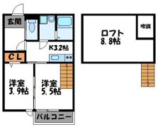 アドバンス野芥駅前の間取り画像