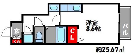 シャルマン土井の間取り画像