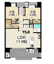 エイルマンション千早駅前の間取り画像