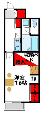 レオパレスコンフォート南里の間取り画像