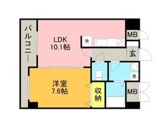 グラシア大濠の間取り画像