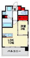 ソレイユルヴァン博多駅南の間取り画像
