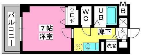 ヨーキハイム大濠の間取り画像