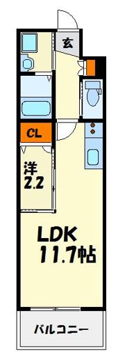 グランフォーレラグゼ博多の間取り画像