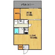 アイセレブ箱崎駅前の間取り画像