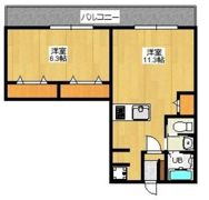 駅南第1ケイコービルの間取り画像