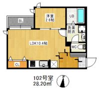 GRANDTIC-KLC野芥Iの間取り画像