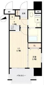 グランフォーレプライム箱崎の間取り画像