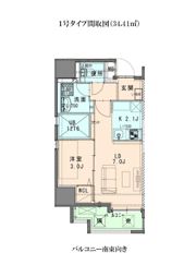 ヴィラージュ高宮の間取り画像