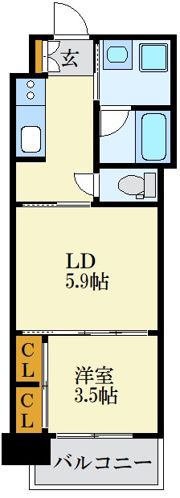 RJRプレシア百年橋の間取り画像