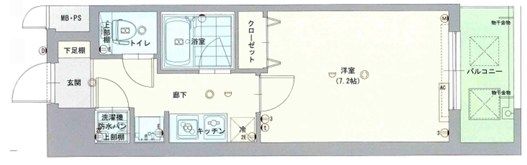 ピュアドームエクサイト博多の間取り画像
