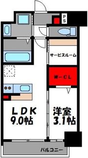 ラフィーネ箱崎駅前の間取り画像