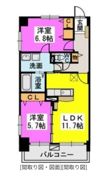 リヴィエールシャン那珂の間取り画像