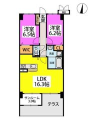 VegaLight別府の間取り画像