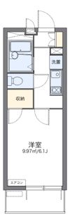 レオパレス西中洲の間取り画像