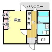 VIP薬院の間取り画像