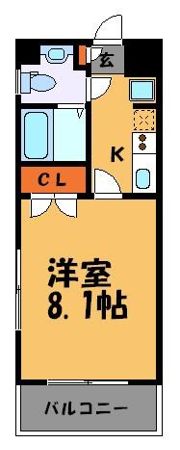 コンドミニアム薬院駅の間取り画像