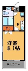 コンドミニアム薬院駅の間取り画像
