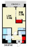 メゾンドボヌールの間取り画像