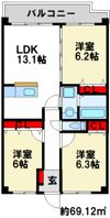 ソルベルデ五条の間取り画像