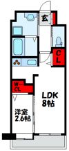 ロイヤルシティ福間駅前の間取り画像