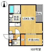 Grandtic AK室見の間取り画像