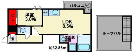 Grandtic Park Side大橋の間取り画像