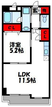 アシュレイン新宮の間取り画像