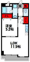 アシュレイン新宮の間取り画像