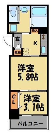 グランフォーレ地行の間取り画像