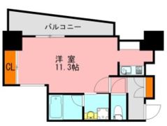 アソシアグロッツォ天神ミッドシティの間取り画像