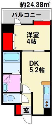 アソシアグロッツォ平尾の間取り画像