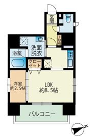 サニークレスト渡辺通の間取り画像