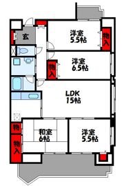 アーバン宮地岳の間取り画像
