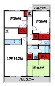 クラスサチの間取り画像