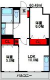 シャトー白百合の間取り画像