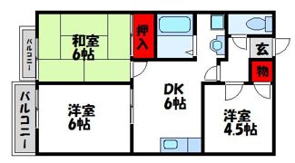 ニューライフ津屋崎IIの間取り画像