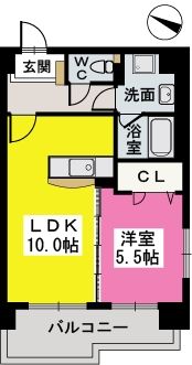 パルク薬院の間取り画像