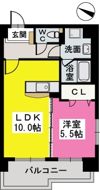 パルク薬院の間取り画像
