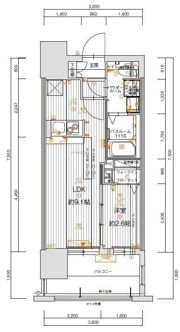 グランフォーレ博多駅東プレミアの間取り画像