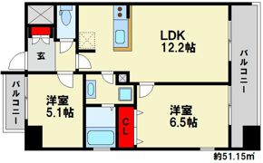 カルム南福岡の間取り画像