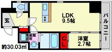 Classier Style平尾駅前の間取り画像