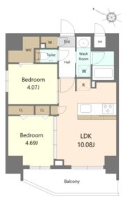 S-RESIDENCE薬院aureateの間取り画像